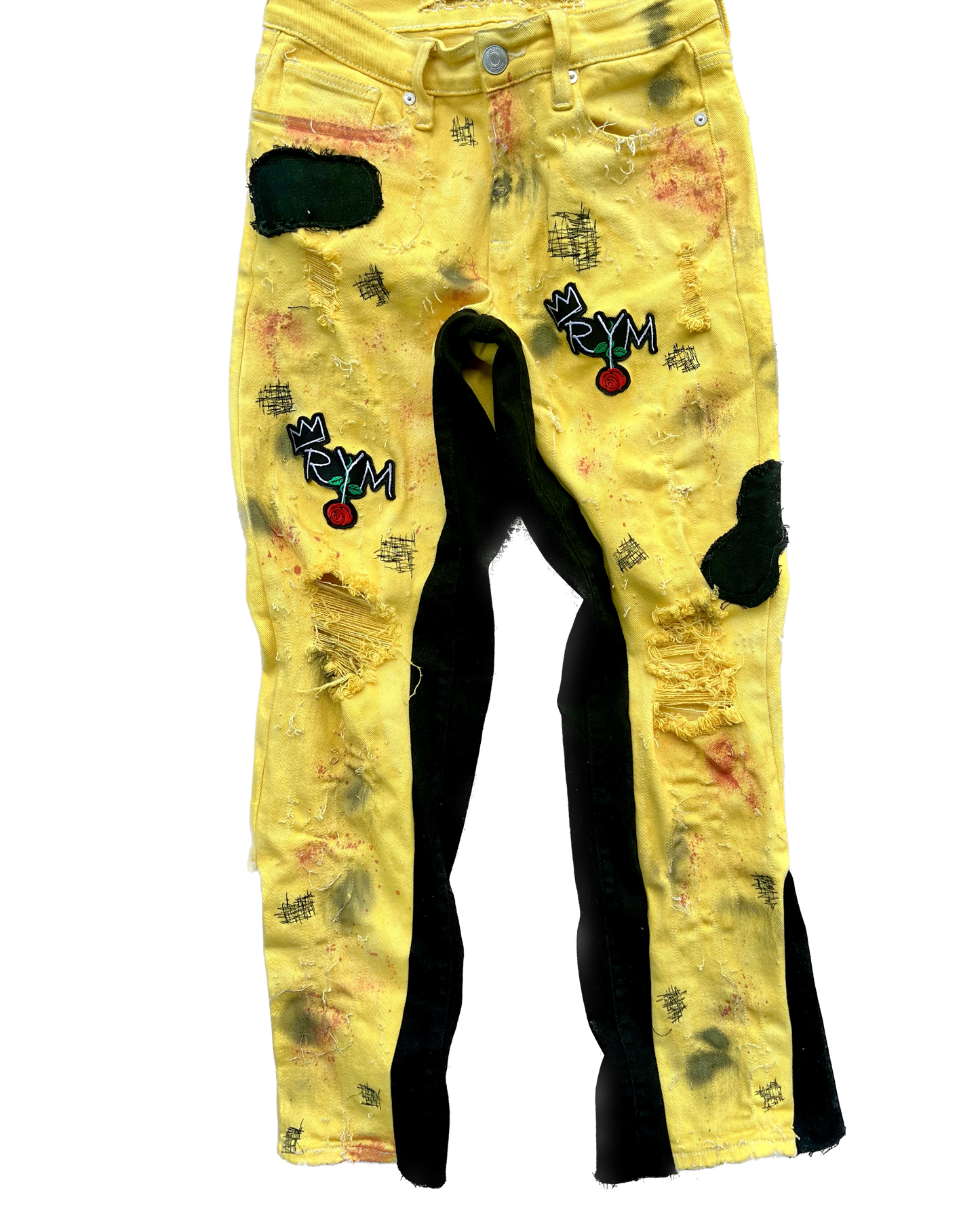 FLARE DENIMS (YELLOW)