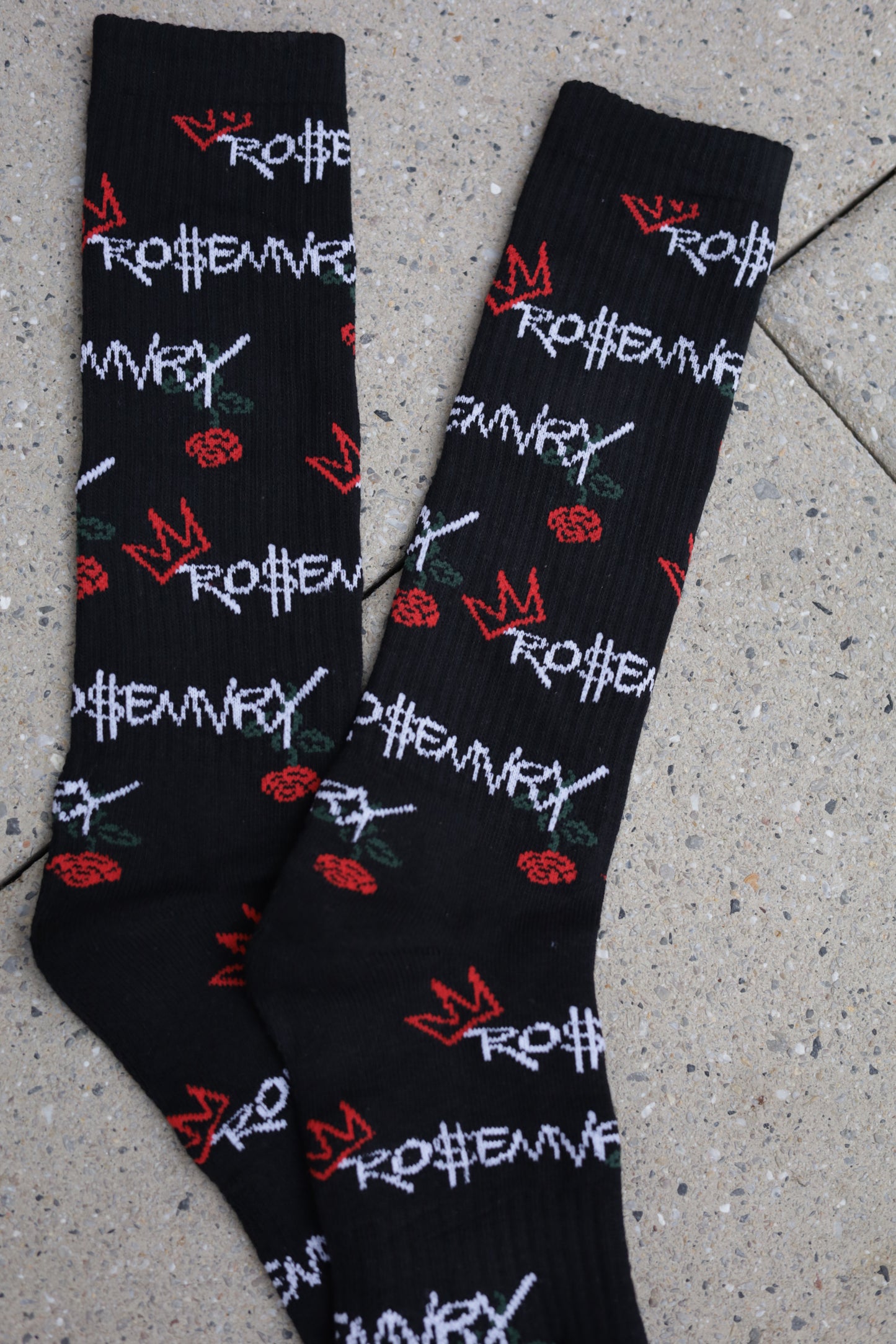 BLACK RO$EMVRY SOCKS