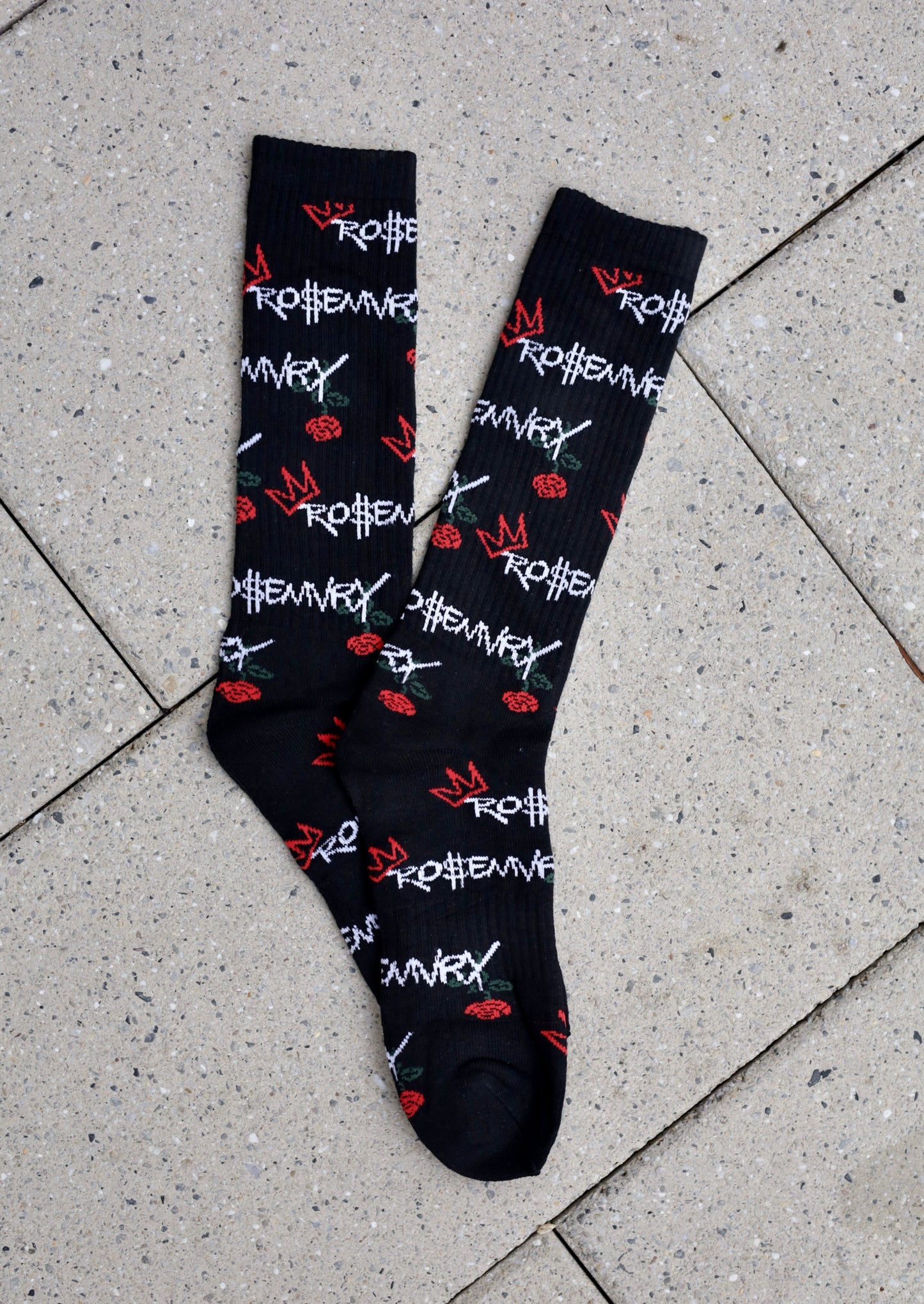 BLACK RO$EMVRY SOCKS