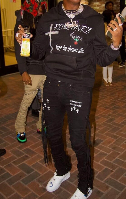 "SALVATION" XGARRERATED DENIM (BLACK)