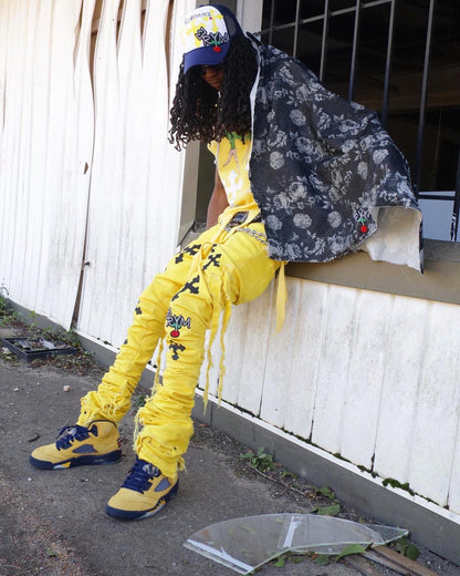 RARE LEMON XAGGERATED DENIMS