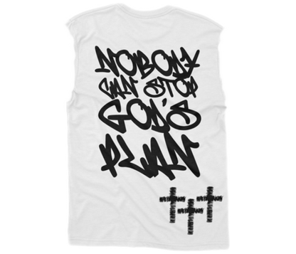 "NOBODY CAN STOP GOD’S PLAN" SLEEVELESS T-SHIRT