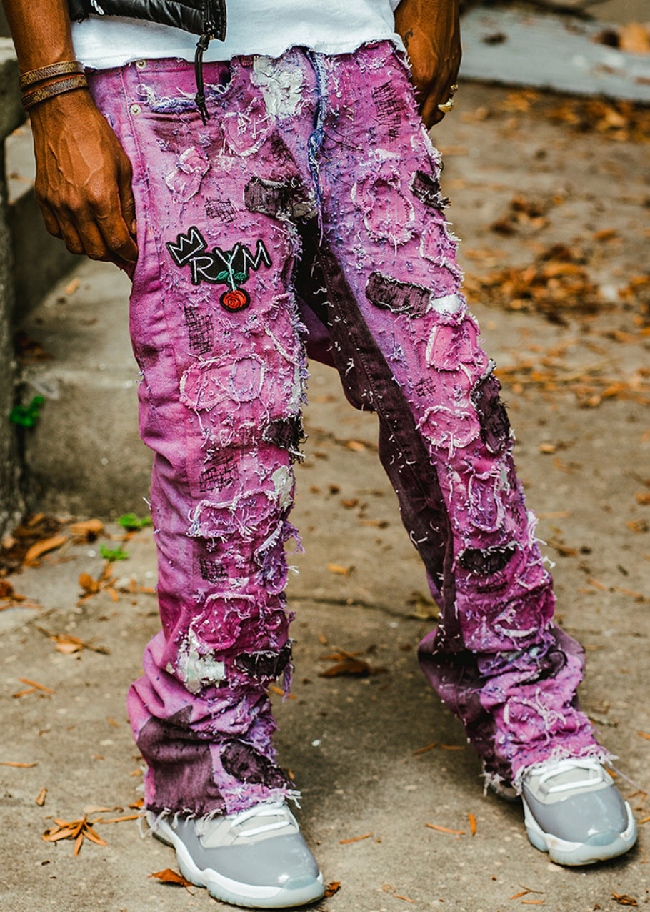 "MEDITATION" FLARE DENIMS
