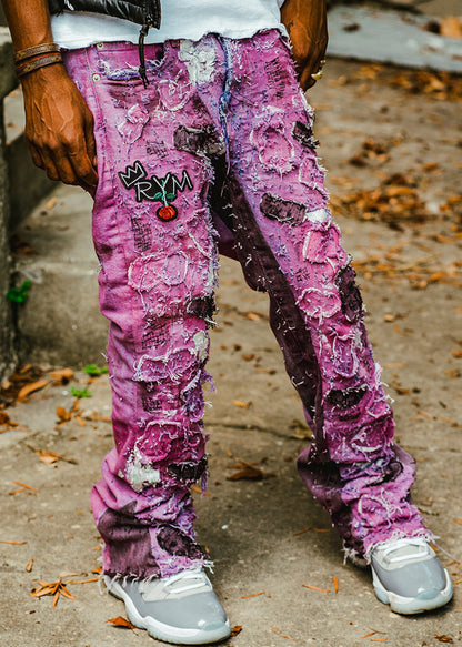 "MEDITATION" FLARE DENIMS
