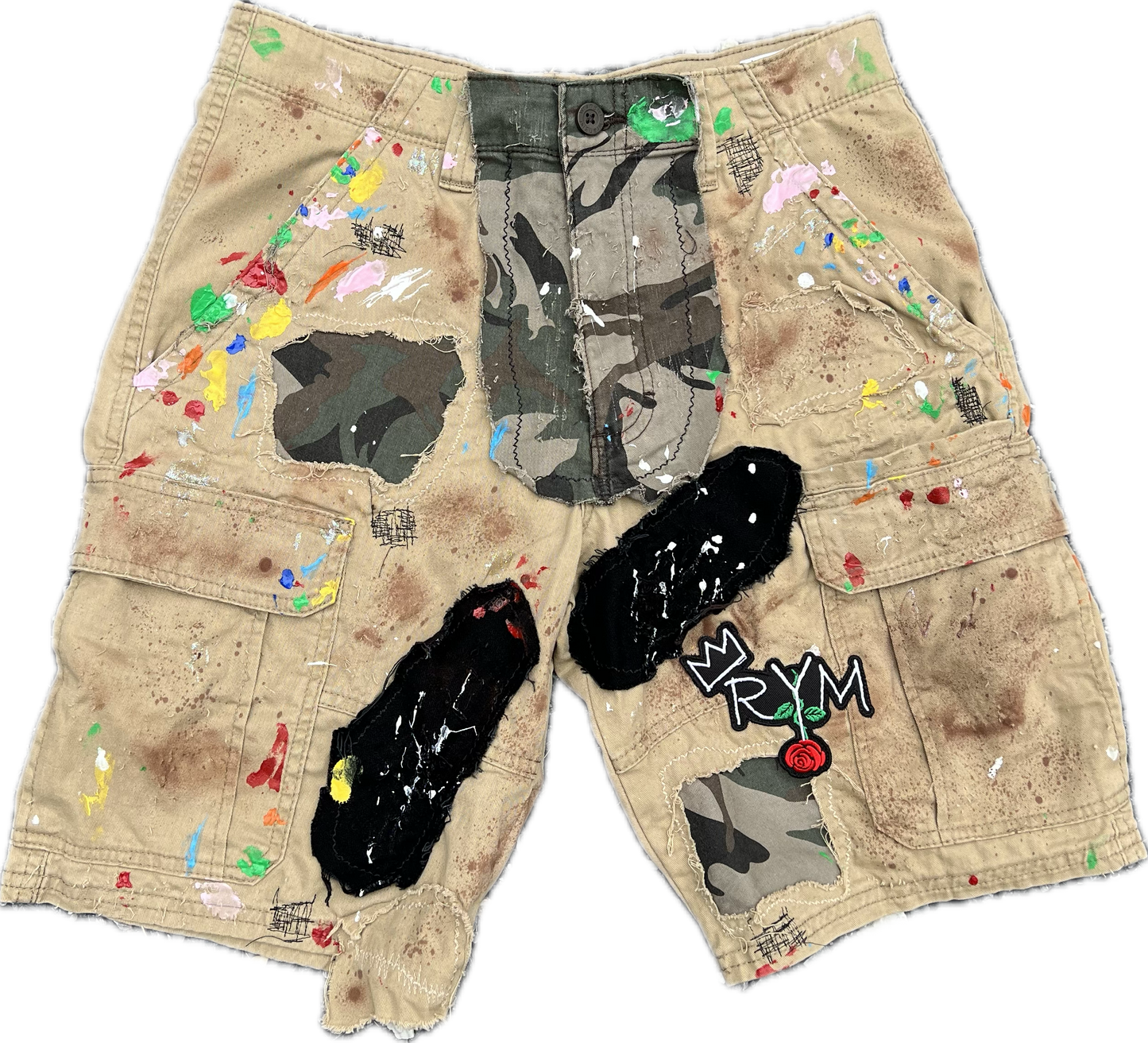 "'BLOSSOM" RYM CARGO SHORTS