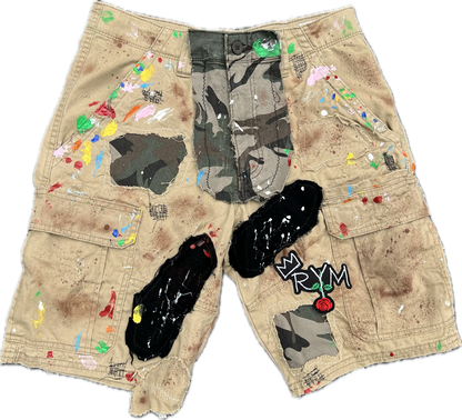 "'BLOSSOM" RYM CARGO SHORTS