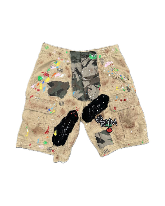 "'BLOSSOM" RYM CARGO SHORTS