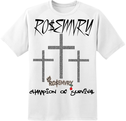 CHAMPION OF SURVIVAL TSHIRT (WHITE)